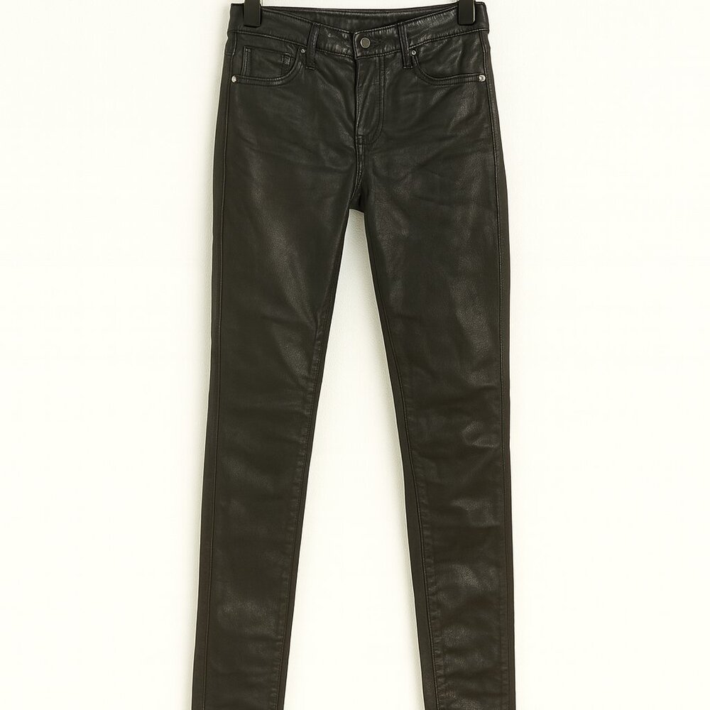 AG Faux Leather Women's Black skinny Jeans